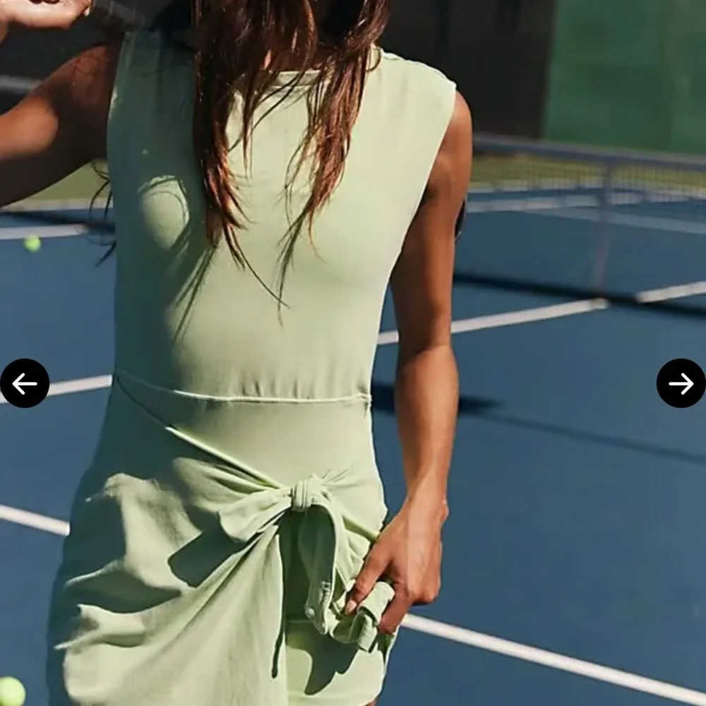 FP Movement Green Sleeveless Wrap Mini Dress - Picture 4 of 6